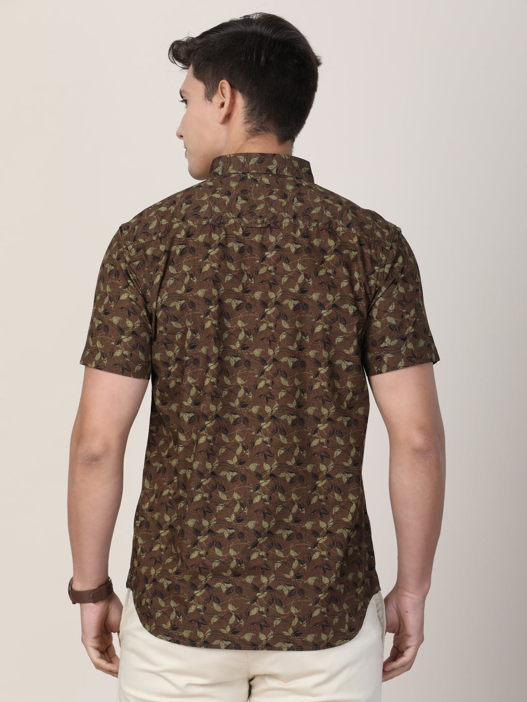 Marine Print Shirt Half Sleeves