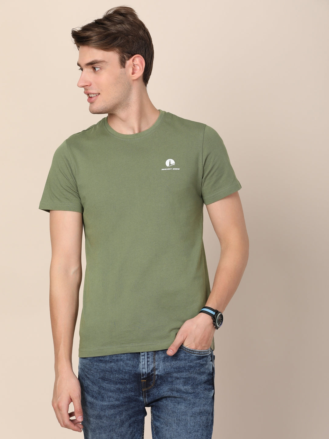 merchant-marine-men-olive-green-pure-cotton-t-shirt