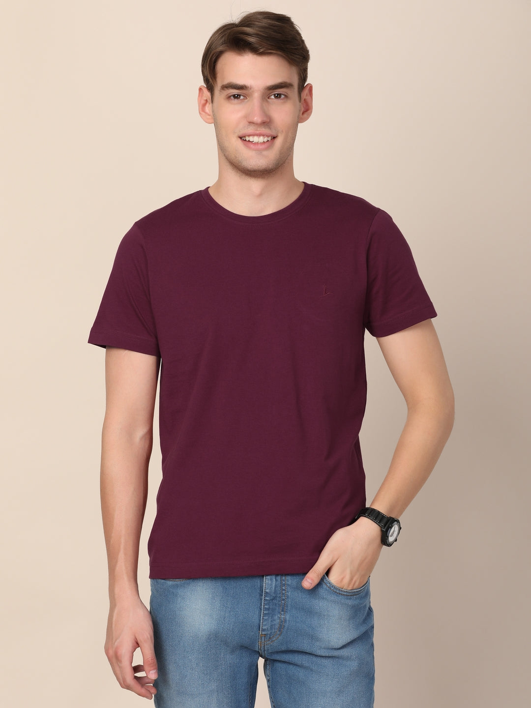 merchant-marine-men-maroon-pure-cotton-t-shirt