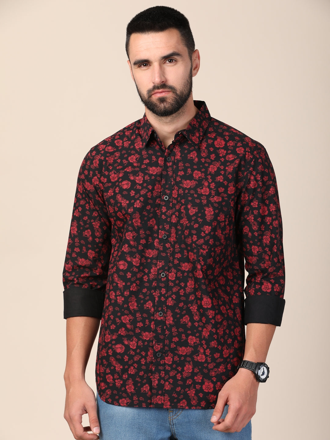merchant-marine-men-classic-slim-fit-floral-printed-casual-cotton-shirt