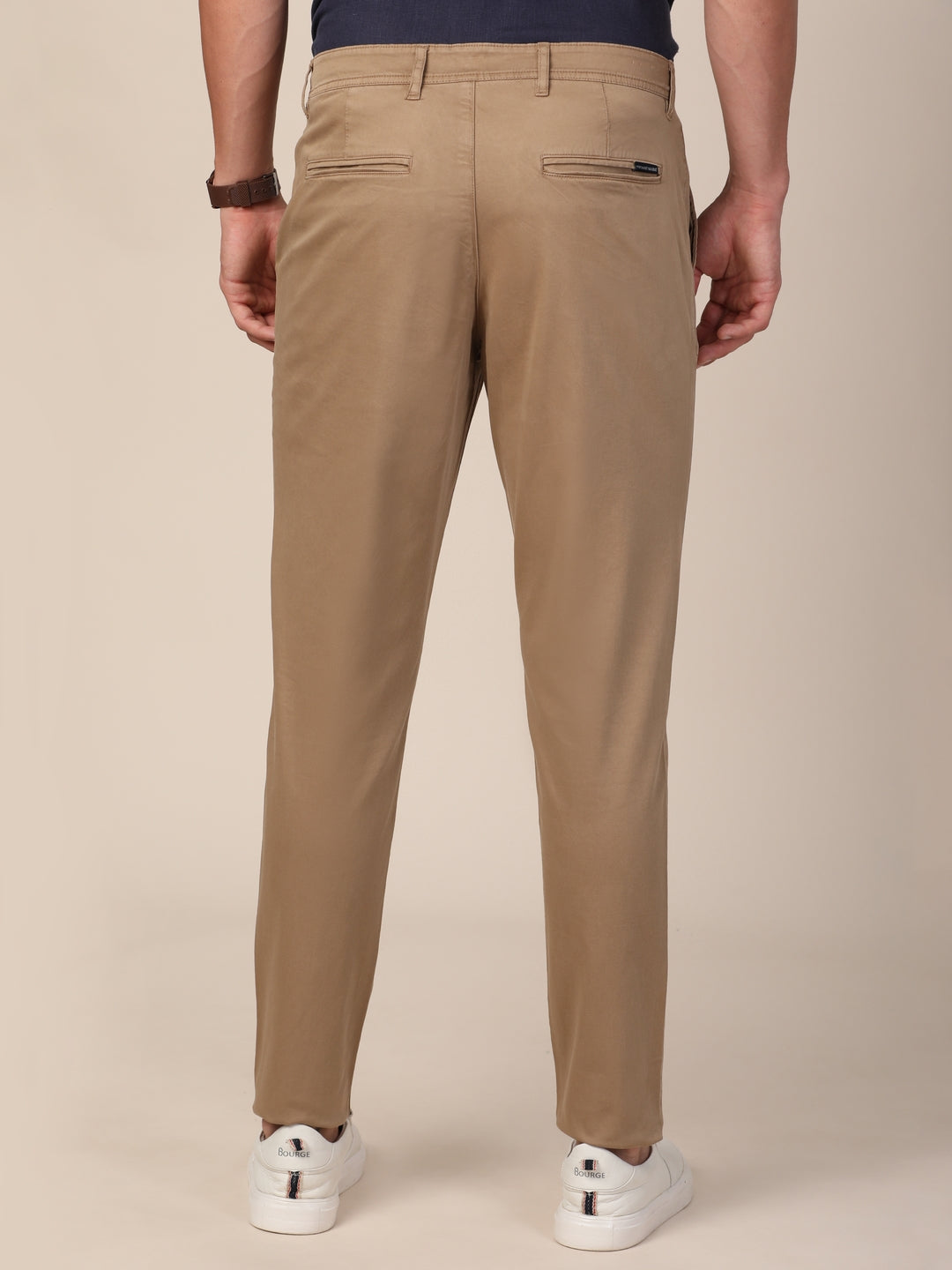 MERCHANT MARINE Men Khaki Slim Fit Chinos