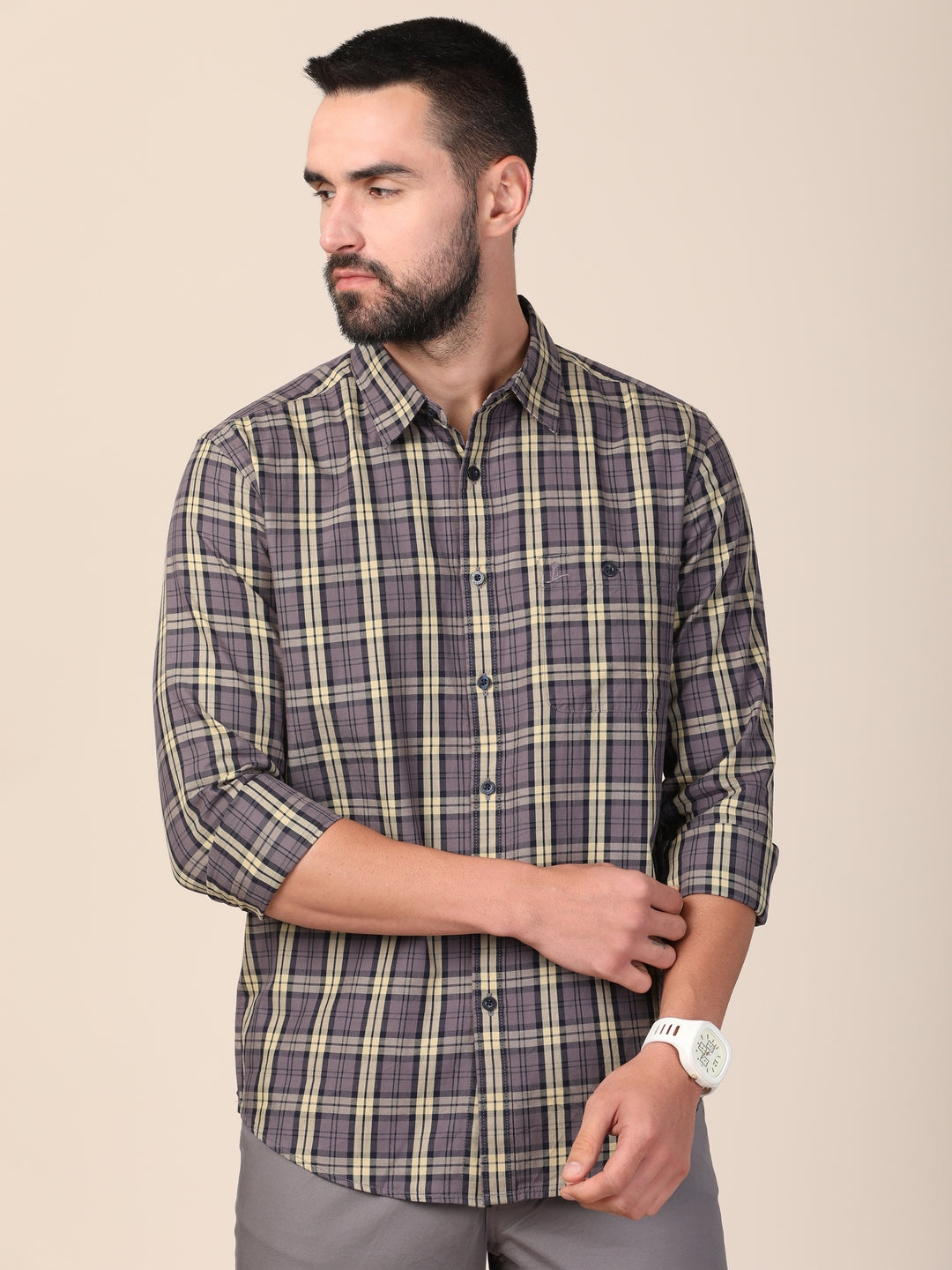 merchant-marine-men-grey-classic-slim-fit-tartan-checks-checked-cotton-casual-shirt