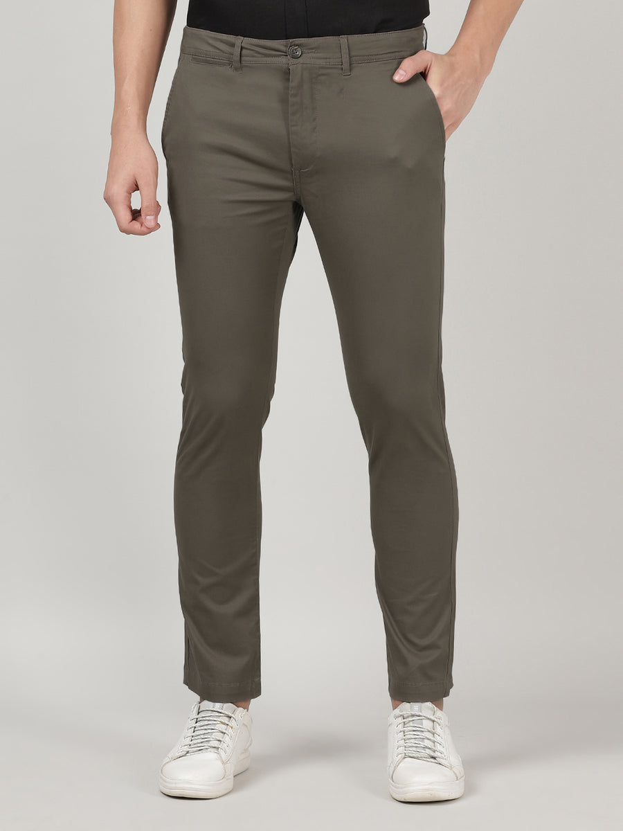 Men's Regular Slim Fit Chino Trouser- Flint Grey – Merchant Marine