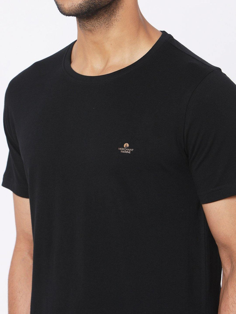Mens - Vintage Logo Heritage Chest T-Shirt in Nero Black Marl