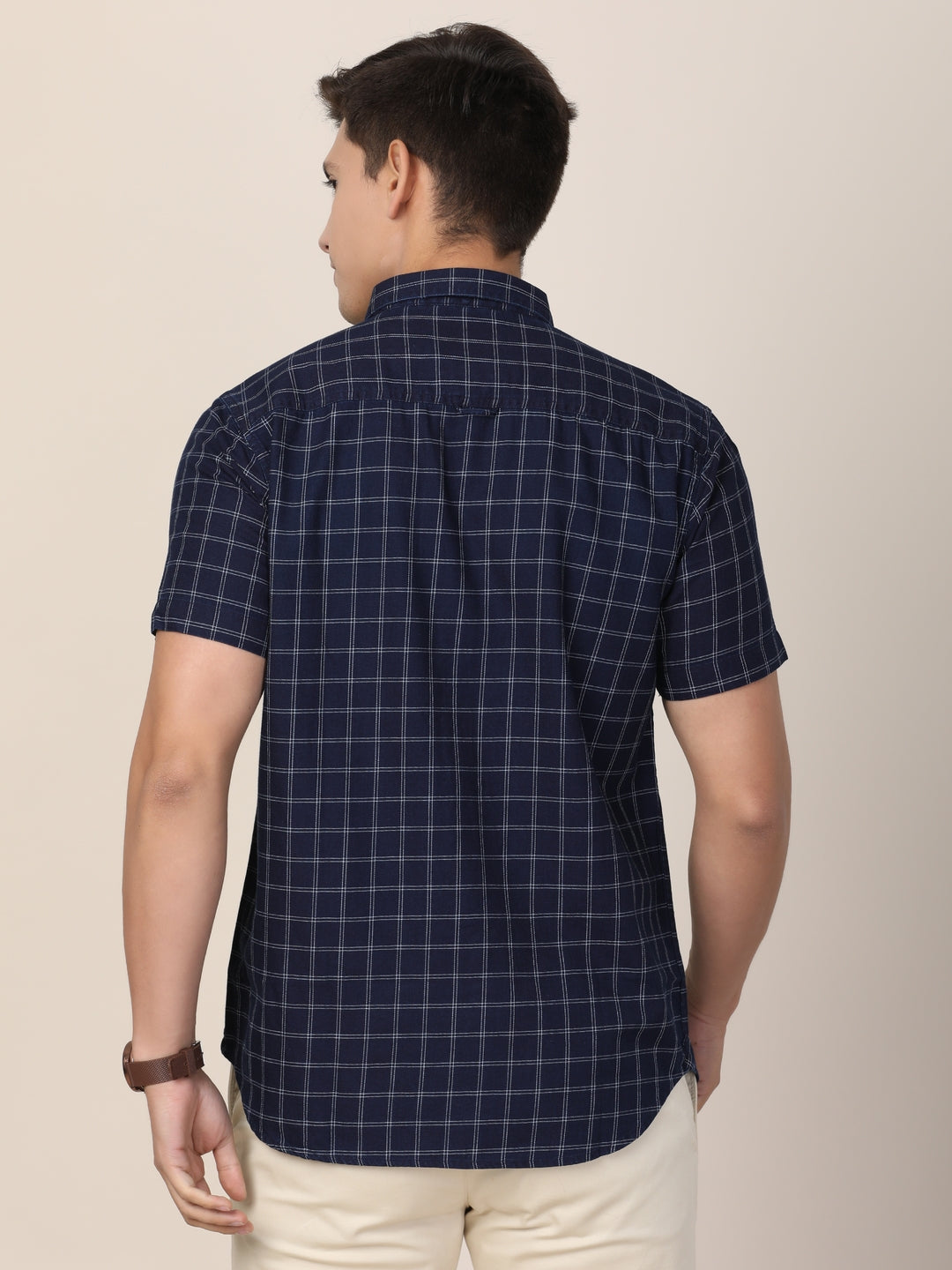 Marine Indigo Shirt Half Sleeves