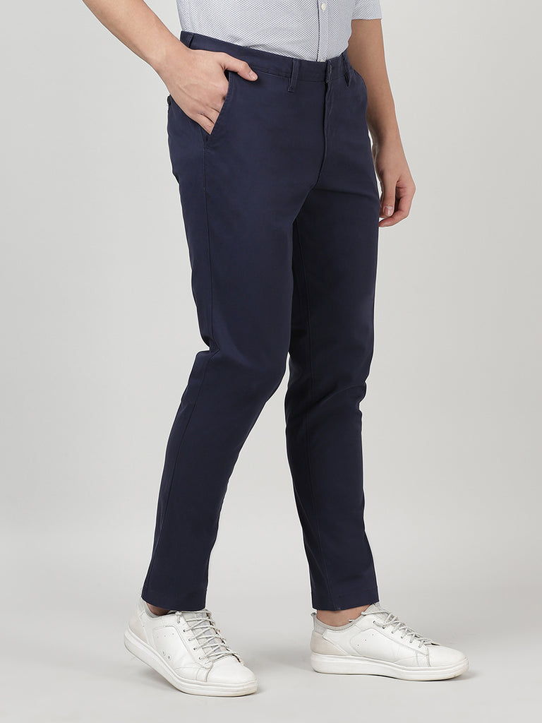 Buy Navy Blue Formal Pants In India At Best Prices Online | Tata CLiQ