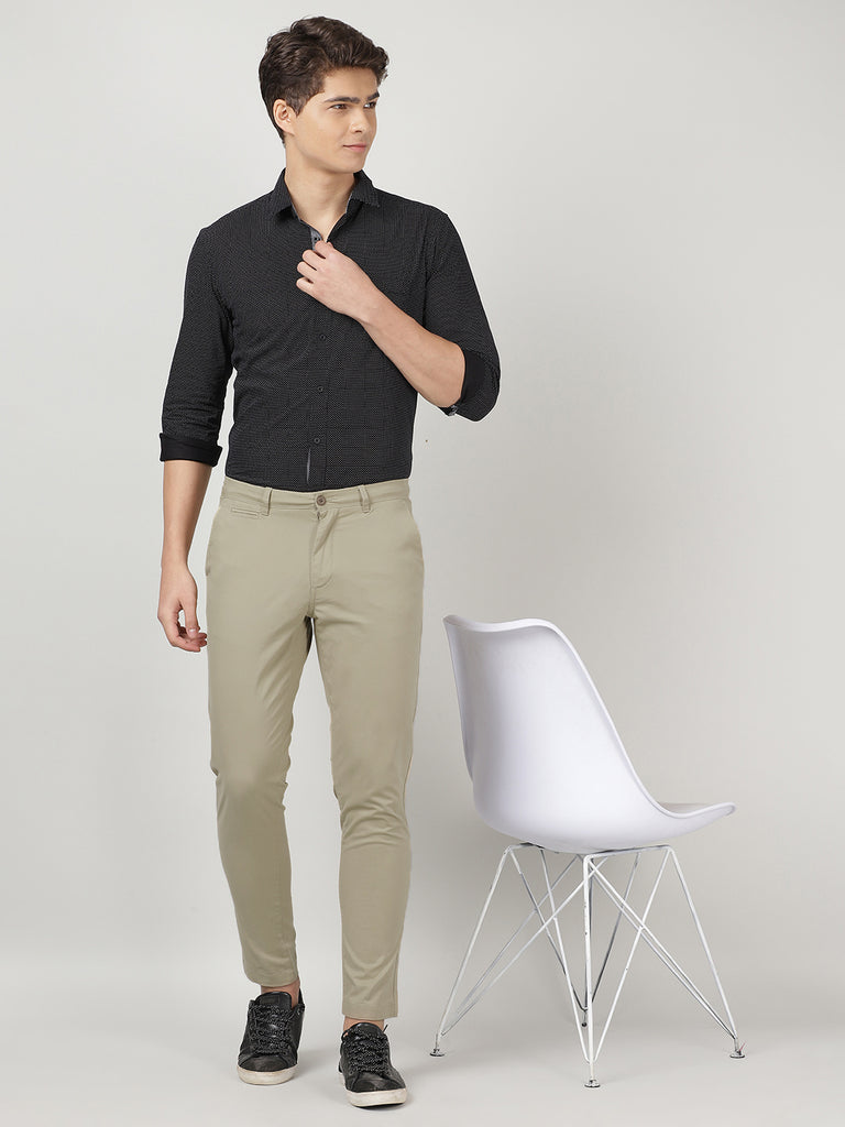 Buy Online Plus Size Men Beige Chinos Trousers at best price - Pluss.in